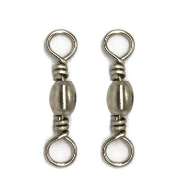 China Stainless Steel Fishing Barrel Swivels Stainless Steel Hooks Connector Bearing Swivels For Sea Fishing for sale