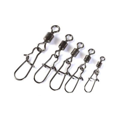 China Stainless steel+Copper 210pcs/set Fishing Connector Swivels Pin Snap Kit Rolling Swivel For Fishhook Lure for sale