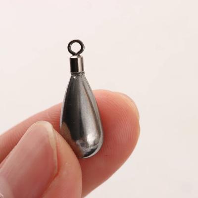 China Tungsten Fishing Sinker Teardrop Drop Shot Sinker Weighs Bass Carp Fishing Tackle Casting Swivels for sale