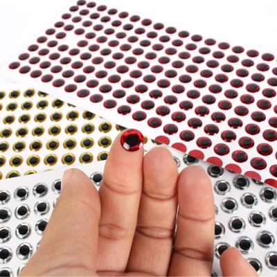 China 100pcs/lot 3D Epoxy Fishing Eye Pupil Fishing Lure Eyes For Making Groundbait For Fly Tying Flame Lures Fishing Tackle for sale