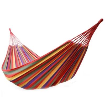 China Outdoor Bed Hammock Canvas Indoor Double Swing Hanging Camping Hammocks 190*150cm For Two Person Leisure Contemporary for sale