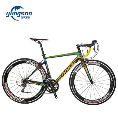 China Aluminum Alloy Sport 18 Speed ​​Ultralight Bicicleta Carbon 700C Road Bicycle Lightweight For Adult for sale