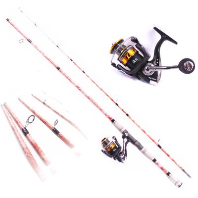 China SRF Multi Section JSCB101 Nano Travel Spinning Fishing Rod Combo for sale