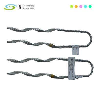 China Cable or Steel Strand on Pole Preformed Guy Grip Dead End for Messenger Wire for sale