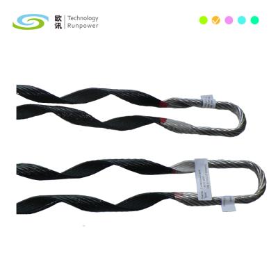 China Cable or Steel Strand on Pole Preformed Coated Neoprene Dead End Grip for sale