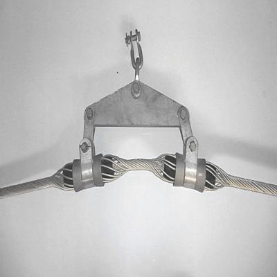 China Conductor Protect And Overhead Wire Preformed Double Suspension Clamp For ADSS Cable for sale