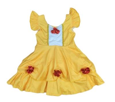 China Anti-wrinkle Princess Belle Dress for Toddler, Beauty and the Beast Belle Mini Dress, Belle Halloween Costume Belle Twirl Dress, Belle Costume for sale