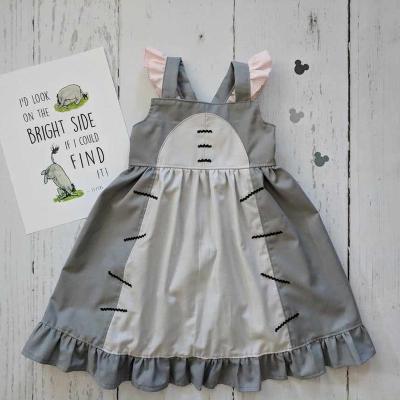 China Anti-wrinkle princess dresses for girls 5 to 10 years old girls pirouette dress Eeyore, Eeyore dress inspired by pooh and friends for sale