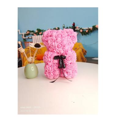 China Hot Selling PE Rose Teddy Bear Christmas Valentine's Day PE Factory Teddy Bear Gift for sale