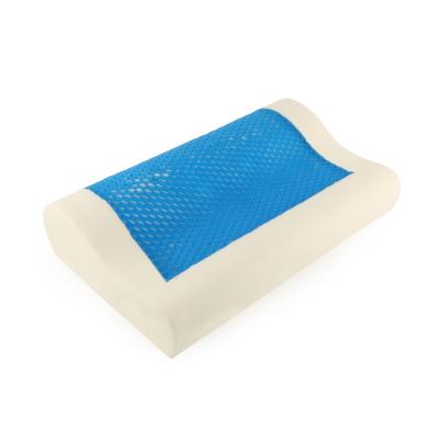 China Amazon Magnetic Orthopedic Memory Foam Pillow Memory Foam B Shaped Ice Gel Cooling Pillow for sale