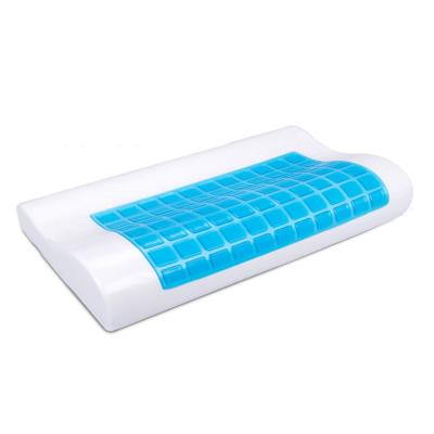 China Anti-Apnea Gel Memory Foam B-Shaped Pillow Cooled Gel Pillow Ice Gel Memory Foam Cooling Pillow for sale