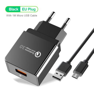 China 18w Mobile Phone Charge Cargador Quick QC 3.0 Fast Charger Phone for sale