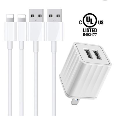 China GOOD-SHE Universal Mobile Phone Mobile Phone Portable Android Charger Dual USB UL Certified USB Wall Charger For iPhone Charger for sale