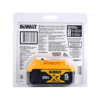 China Power Tools For DEWAL T DCB205-2 20V 20 AH Volt Lithium Ion 5.0 Battery Packs New DCB205 for sale