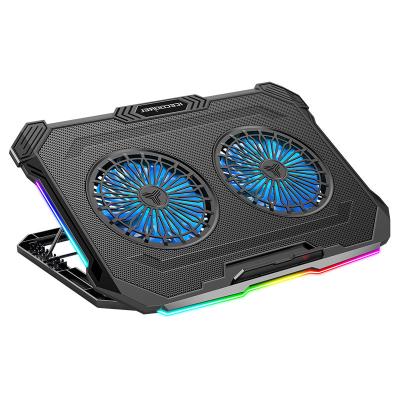 China Large Size Laptop Cooler Fan Gaming Laptop Cooling Pad , RGB Laptop Cooling Pad for sale