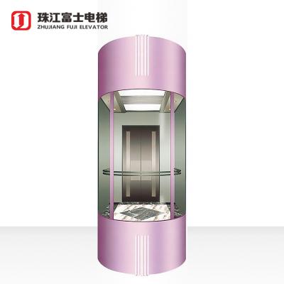 China ZhuJiangFuji Modern Small Shaft Residential Elevator Panoramic Elevator With Good Price And Residential House Elevator for sale