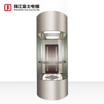 China Fuji Brand Contemporary Stable Running Cheap Price Sight Seeing Passenger Elevator In China for sale