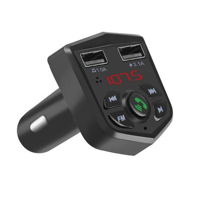 China Wireless Hands Free MP3 Factory Supply New Upgrade Car Blue Car FM Transmitter With Dual USB Tooth Car Quick Charging Switch for sale