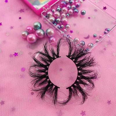 China 25mm Siberian Mink Eyelash Fluffy Mink Eyelashes Fluffy Mink Eyelash 5d 25mm Volume Mink Eyelashes for sale