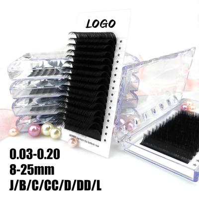 China Manufacturer Wholesale Soft Natural Different Length Faux Mink Lashes Eyelashes Extension for sale