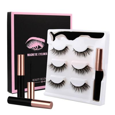 China 5 Different Good Quality Free Sample Magnetic Eyelashes Natural Magnetic Eyelash With Magnetic Coating for sale