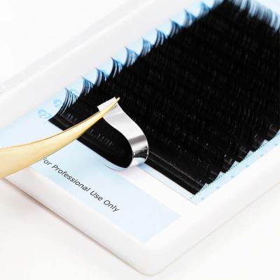 China Russian Lash OEM Premade Volume Fans Eyelash Extensions Premade Natural Soft Natural Black Volume Eyelash Extensions for sale