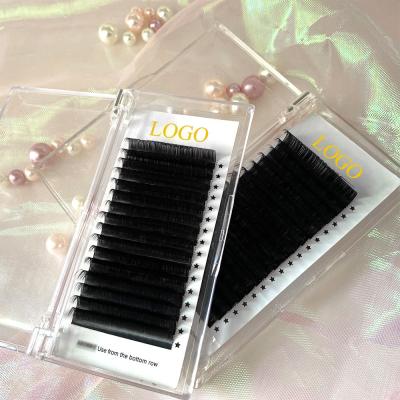 China Russian Lash OEM Premade Volume Eyelash Extensions Premade Natural Soft Natural Black Volume Eyelash Extensions for sale