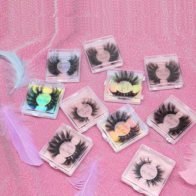 China 25mm mink eyelash eyelash packaging box custom make your own eyelash box for sale