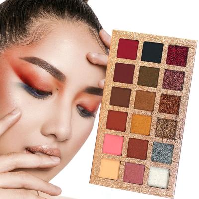 China Waterproof Highlighting Bar Eyshadow Makeup Sombras De Ojos Waterproof Korean Eyshadow Pallet Matte Eye Shadow Palette Makeup 18 for sale