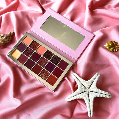 China Vegan De Paletas De Maquillaje Shimmer Waterproof Private Label Highlight Eyeshadow Makeup Sets Cosmeticos Matte Eyeshadow Palette 18 Colors for sale