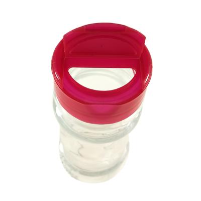 China Viable Glass Spice Jars Set Round Custom Mini Kitchen Spice 100ml Glass Jar With Shaker Lid for sale