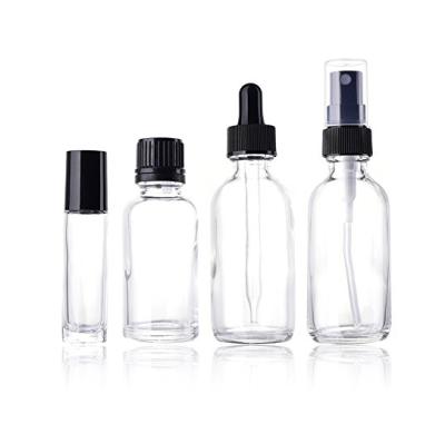 China Essential Oil Clear Frosted Glass Bottles Of 15ml Essential Oil Bottles Glass Dropper Bottle Screen Coloring for sale