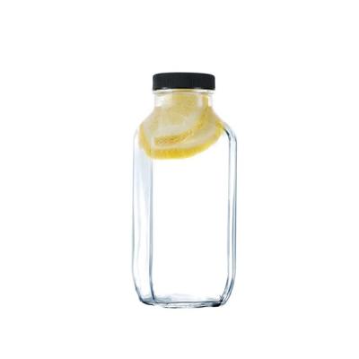 China Beverage Beverage BottlesFrench Square Glass Jars 8oz 16oz BPA Free Spice Herb Milk Container Glass Bottles for sale