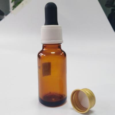 China Custom Amber Essential Oil Hair Oil Serum Eye Dropper Glass Cosmetic Empty Bottle 20ml for sale