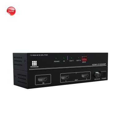 China Hdmi splitter 1 into 2 China AV manufacturer supply 4K 3D 1 input 2 output audio hdmi video splitter 1x2 for sale