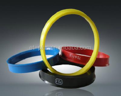 China Polycarbonate eT+ Plastic Center Wheel Hub Ring for sale