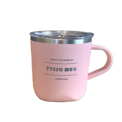 China WITH LID 260ml Double Wall Mug Customize Thermo Tea Cup Handle Portable Water Tmbler for sale