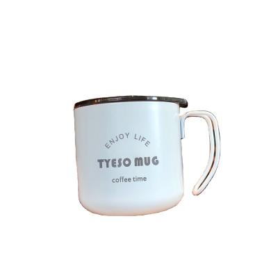 China WITH LID 350ml Stainless Steel Coffee Mug Customize Thermo Tea Cup Handle Portable Water Tmbler for sale