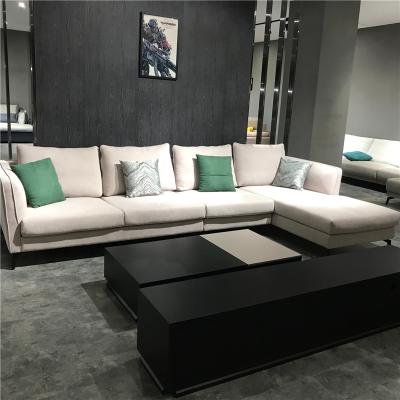 China wholesale custom made high quality HDX modular l modern shape fabric sofa for sale