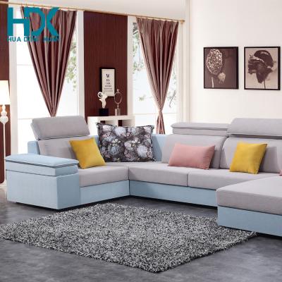 China Classic American Style Living Room Vintage 3 Seat Fabric Sofa For Home Use Convertible for sale