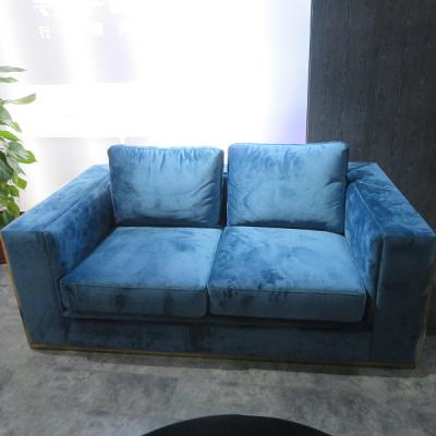 China (Other) HDX New Italian Furniture 2 seater modern adjustable velvet fabric for sofa for sale