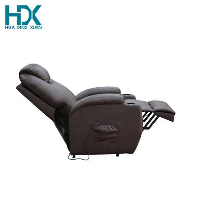 China Best Selling 2021 Newest Adjustable Design Electric Genuine Leather Sofa Massage Recliner (Height) Supplier Amazon Functional Chair for sale