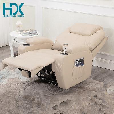 China (Size) Popular Adjustable HDX Recommend Power Lounge Electric Single Seat Leather Chair Recliner Sofa for sale