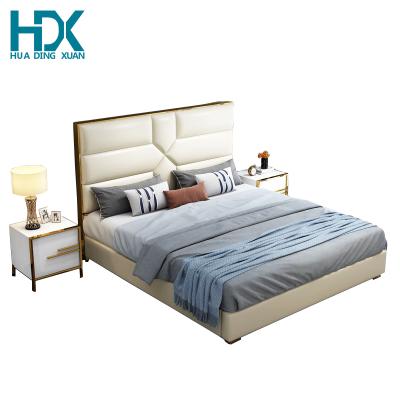 China (Other) latest doubledesgin storage bedroom furniture set adjustable royal wooden bed frame for sale