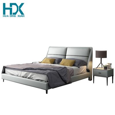 China European Design Furniture King Size Bed Bedroom Storage Style Fabric Wooden Beds With Storage for sale