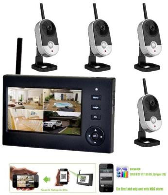 China OEM CCTV NVR Wireless Surveillance Camera Systems with IR Night Vision for sale