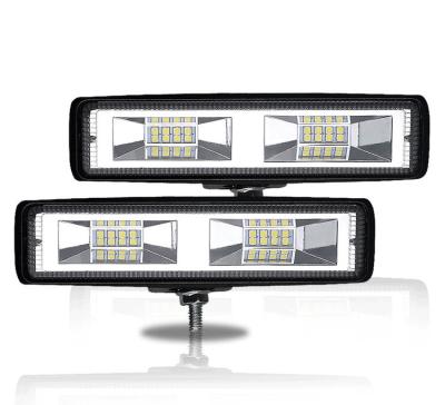 China +LED Aluminum Car LED Work Light 9V-36V Inline 6 Inch 16 Lights 48W Spotlight for sale