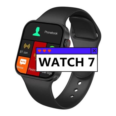 China MP3 new playback 2021 mobile phone watch 7 series wristband display t100 smartwatch plus t55 Smart Watch 7 for sale