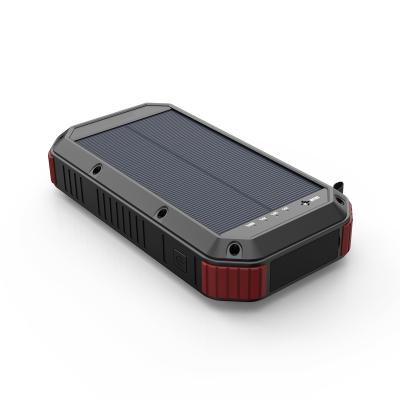 China New Portable Cell Phone Tablet PC MP3 GPS Solar Powerbank 10000mah 20000mah 30000mah Solar Power Bank With LED Light for sale