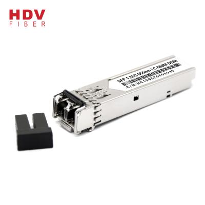 China FTTH Laser 1.25G Copper SFP Transceiver Module DDM 550M 850NM DDM Multi Mode Dual Fiber SFP for sale